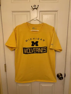 Michigan Wolverines Vintage Yellow Y2K T-Shirt thumbnail 1