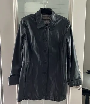 Wilson’s‎ Women’s Leather Jacket Large Black thumbnail 1