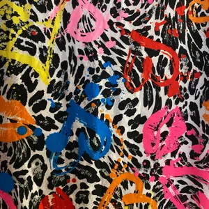 Full Circle Trends Women’s Blouse Shirt 1X XL Leopard Lips Print Bright Bust 44” thumbnail 2