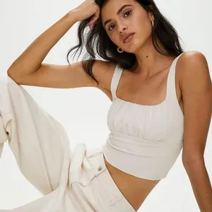 Aritzia Wilfred Free - Orbit Tank - White Crop Top -‎ Size XS. thumbnail 3