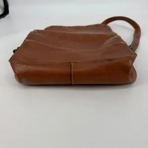 Patricia Nash Brown Italian Leather Studded Flap Crossbody Messenger‎ Bag thumbnail 5
