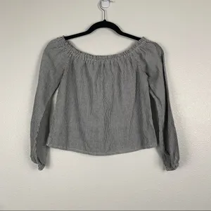 BRANDY Melville Theia‎ Off The Shoulder Striped Top S thumbnail 5