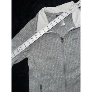 Patagonia Women's Light Gray Cable Jacket Full Zip Size Medium thumbnail 6