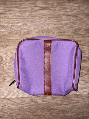 Lancôme Cosmetic Pouch with Brown Trim thumbnail 4