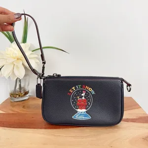 NWT‎ Coach X Peanuts Nolita 19 With Snoopy Let It Snow Motif thumbnail 3