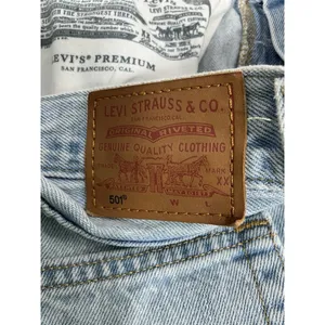 Levi's Womans 501 Light Blue Jeans 26x26 Button Fly Frayed Hem 0257/D-5 thumbnail 6