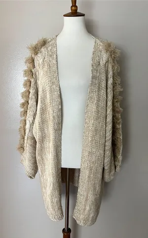 Anthropologie Braided-Sleeve Cardigan thumbnail 7