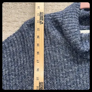 Lucky Brand Turtleneck Sweater Womens XL‎ Blue Marl Knit Pullover Cozy thumbnail 7