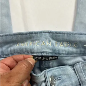 American Eagle Outfitters Light Blue Skinny Jeans thumbnail 8