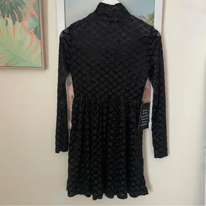 Tuckernuck Rowan Burnout Velvet Mock Neck Mini Dress Size Small New thumbnail 9