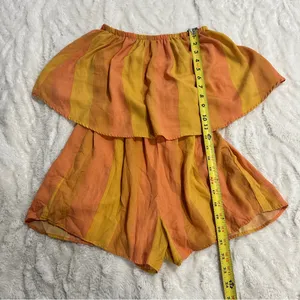 Show Me Your Mumu Thelma Strapless Resort Romper Sunkissed Stripe XS thumbnail 6