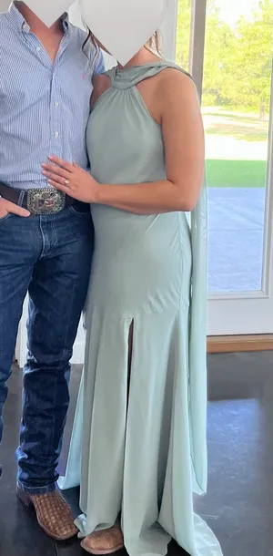 Birdy Grey Bridesmaid Dress Sage Green chiffon thumbnail 1
