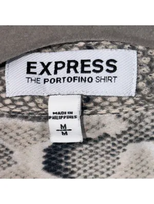 Express Portofino Snakeskin Print Shirt Women’s M thumbnail 5