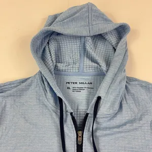 Peter Millar Women's XL Blue Full Zip Waffle Performance Golf Hoodie Crown Sport thumbnail 3