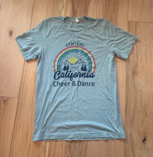 Bella Canvas Central California Cheer & Dance Retro Graphic Tee S thumbnail 1