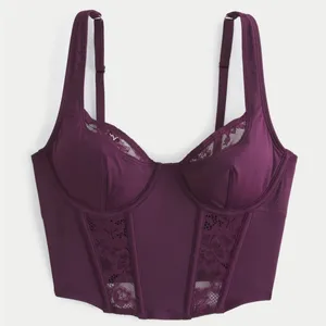 NWOT Gilly Hicks Micro Modal Lace Bustier | Size: L thumbnail 1
