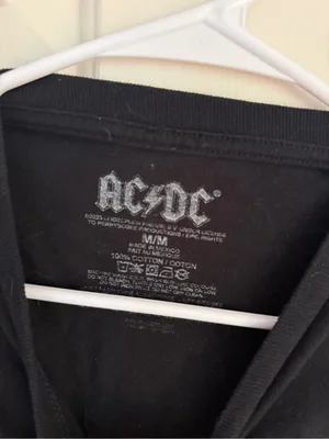 AC/DC Black Graphic Band T-Shirt thumbnail 2