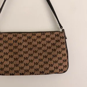 Y2k Brown New York & Company Monogram Mini Shoulder Bag thumbnail 3