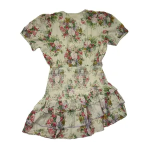 NWT LoveShackFancy Keelin Mini in Shining Gemstone Floral Cotton Dress XS thumbnail 11