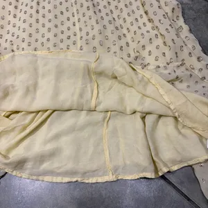 En Creme Womens Deep V-Neck Light Yellow Maxi Dress Sz S Wedding Party Beach EUC thumbnail 15