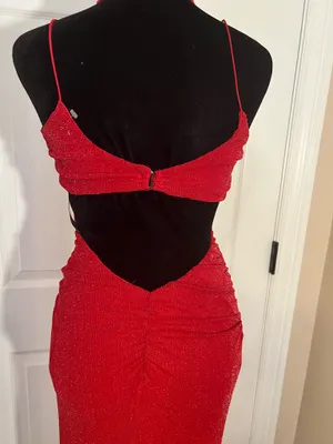 Coya Collection Sexy formal red bridesmaid wedding guest dress thumbnail 4