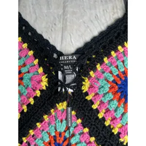 Crochet Granny Square Fringe Top NWT! thumbnail 9