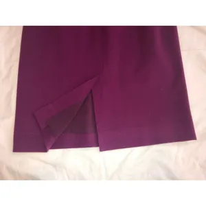 Classiques Entier Wedding Guest Dress Size 2 Purple Sleeveless Crossover Neckline Ponte Knit Midi thumbnail 6