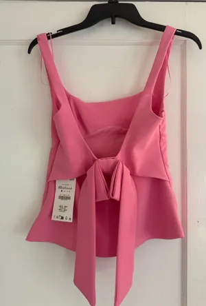 Zara Pink Summer Top thumbnail 1