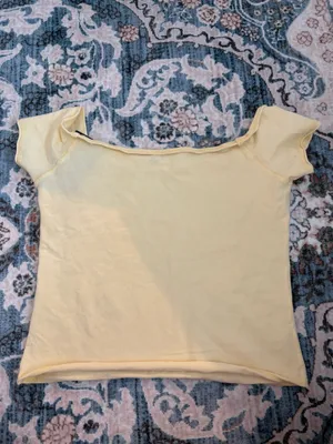 Brandy Melville butter yellow top thumbnail 2