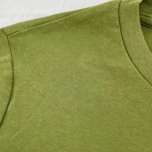 Lucy Yak Olive Green Long Sleeve Tee Lettuce Hem Crop Top Fit Fall Shirt Size M thumbnail 9