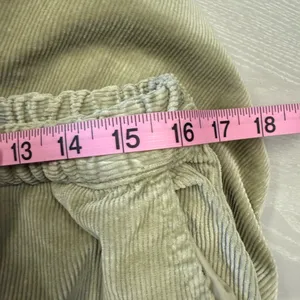 Zara Women‎ Size 2 Sage Green Corduroy Pockets Casual Trouser Pants thumbnail 6