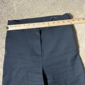 NetWork Wide Leg Trousers Womens 36 Black High Rise Side Buckle Crop‎ Culottes thumbnail 4