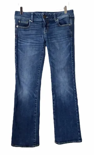 American Eagle Women’s Jeans Slim Boot Stretch Low Rise Medium Wash Size 4 Short thumbnail 1