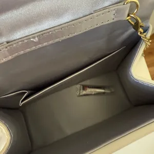 White Purse with Champagne Bow and Pearls thumbnail 6
