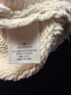 Harper Heritage cream chenille knit cottagecore sweater embroidered flowers sleeve medium. thumbnail 6