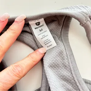 90* Degrees by Reflex Gray Workout Tank NWT Medium thumbnail 3