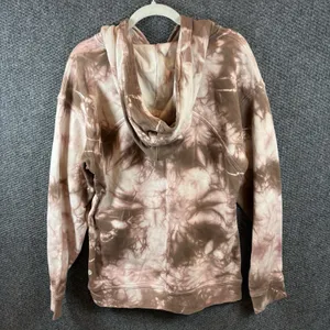 Lululemon All Yours Hoodie Womens 8 Earth‎ Dye Pink Brown Tie Dye Sweatshirt thumbnail 3
