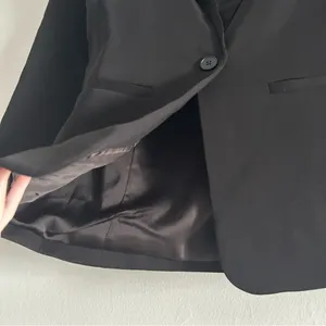 English Factory Single Breasted Blazer Black Size Small Office Timeless Capsule thumbnail 3