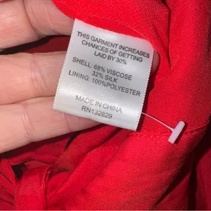 Revolve LPA red wrap crop top - size XXS Silk‎ Blend CP thumbnail 8