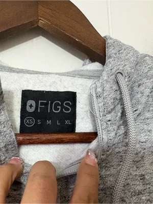 FIGS Essentials Hoodie XS Gray Full Zip Jacket Soft Fleece Medical Athleisure thumbnail 8
