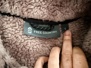 Free Country Women's Mauve Sherpa Fleece Full Zip Jacket, Size S thumbnail 2