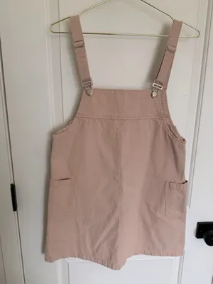 Altar'd State Blush Pink Cotton Overall Pinafore Dress thumbnail 2