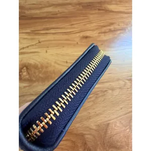 Tory Burch Fleming Zip Continental Wallet Navy Blue Quilted Leather OS Soft Luxe thumbnail 16