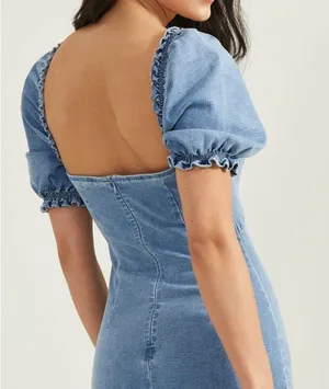 Altard state Ellie denim mini dress thumbnail 2