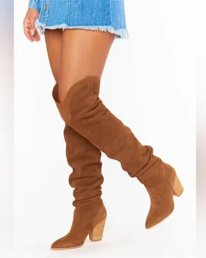 Steve Madden Suede Laddy Over-the-Knee Boot thumbnail 1