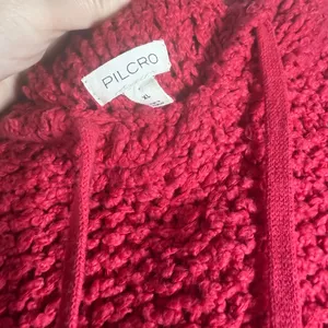 Anthropologie Pilcro Sailcloth Hooded Cropped Sweater Sz XL Loose Knit thumbnail 7