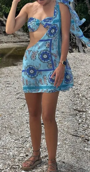 Two Piece Set Blue Size M thumbnail 1