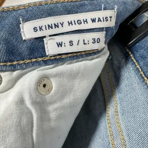 JJXX Womens Skinny High Waist Jeans Medium Wash Blue Stretch Denim Size S L30‎ thumbnail 4