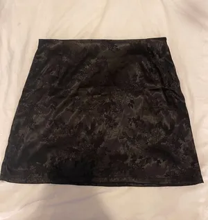 Satin Mini Skirt With Floral Detailing thumbnail 2