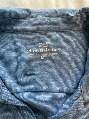 Vineyard Vines Heathered Blue Polo Shirt thumbnail 4